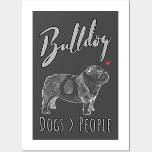 Bull Dog - Dogs > People Posters and Art